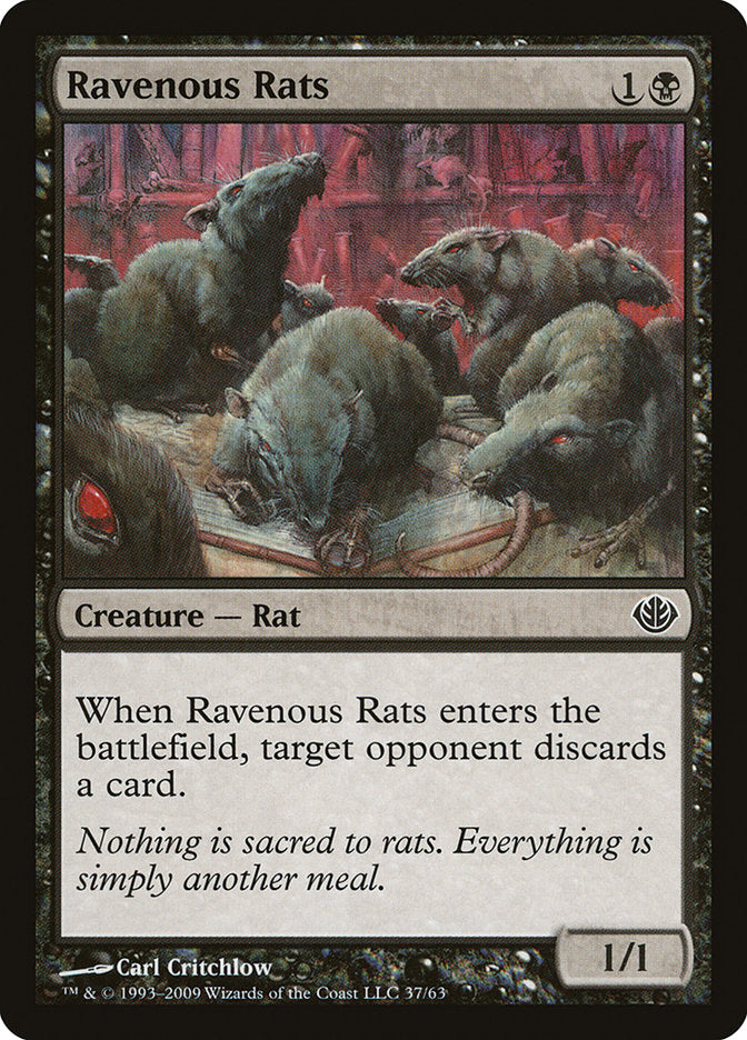Ravenous Rats [Duel Decks: Garruk vs. Liliana] | Gamers Paradise