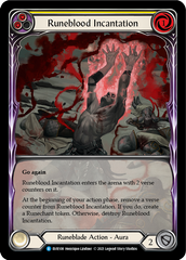 Runeblood Incantation (Yellow) [EVR108] (Everfest)  1st Edition Extended Art Rainbow Foil | Gamers Paradise