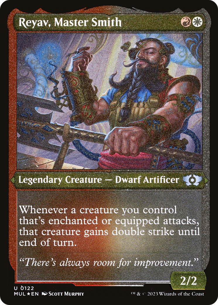 Reyav, Master Smith (Foil Etched) [Multiverse Legends] | Gamers Paradise