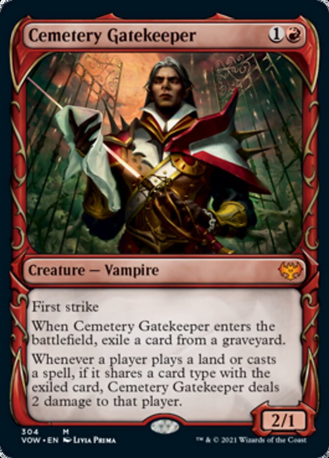 Cemetery Gatekeeper (Showcase Fang Frame) [Innistrad: Crimson Vow] | Gamers Paradise