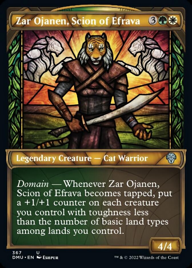 Zar Ojanen, Scion of Efrava (Showcase Textured) [Dominaria United] | Gamers Paradise