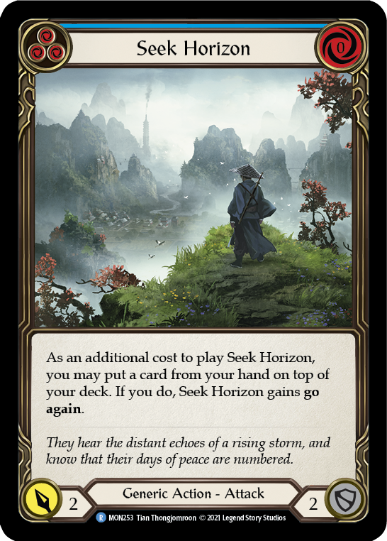 Seek Horizon (Blue) [MON253] 1st Edition Normal | Gamers Paradise