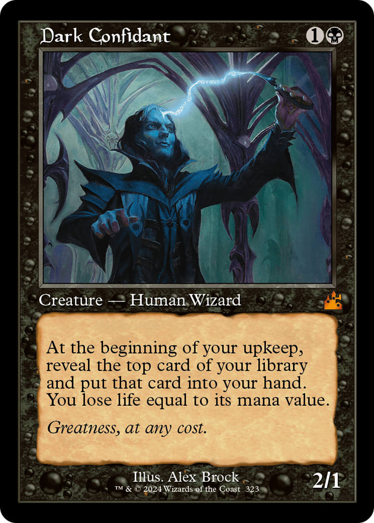 Dark Confidant (Retro Frame) [Ravnica Remastered] | Gamers Paradise