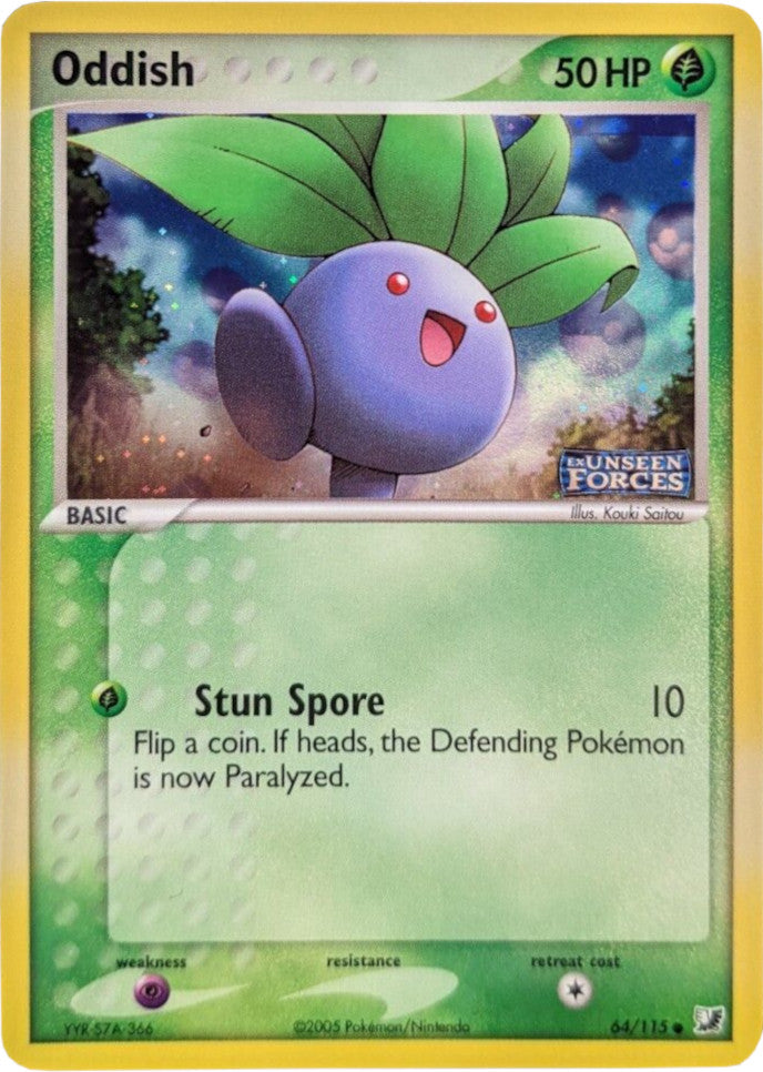 Oddish (64/115) (Stamped) [EX: Unseen Forces] | Gamers Paradise