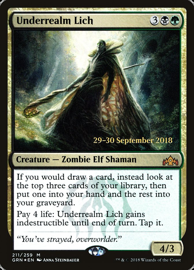 Underrealm Lich [Guilds of Ravnica Prerelease Promos] | Gamers Paradise
