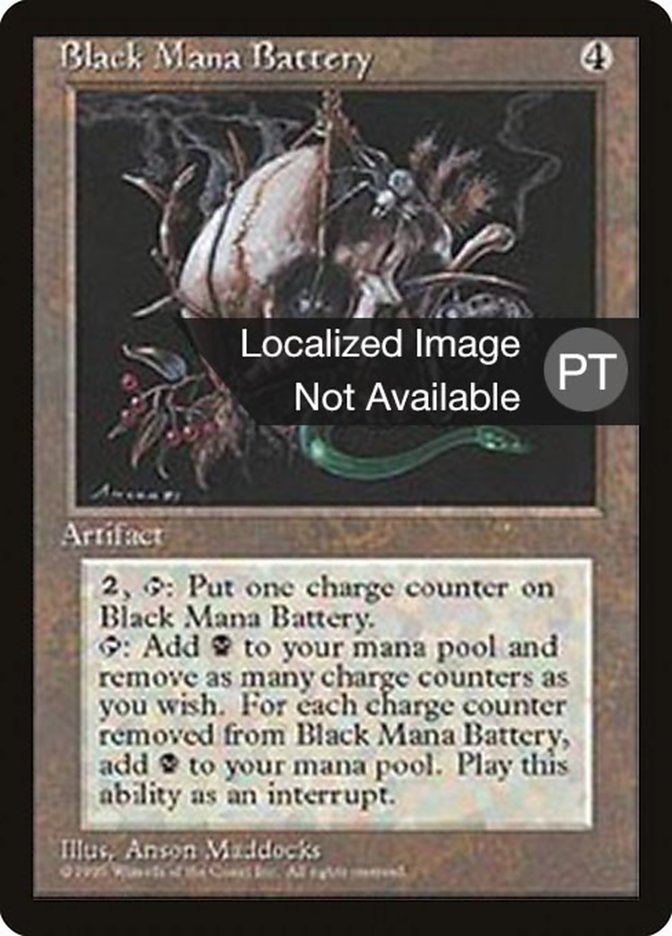 Black Mana Battery [Fourth Edition (Foreign Black Border)] | Gamers Paradise