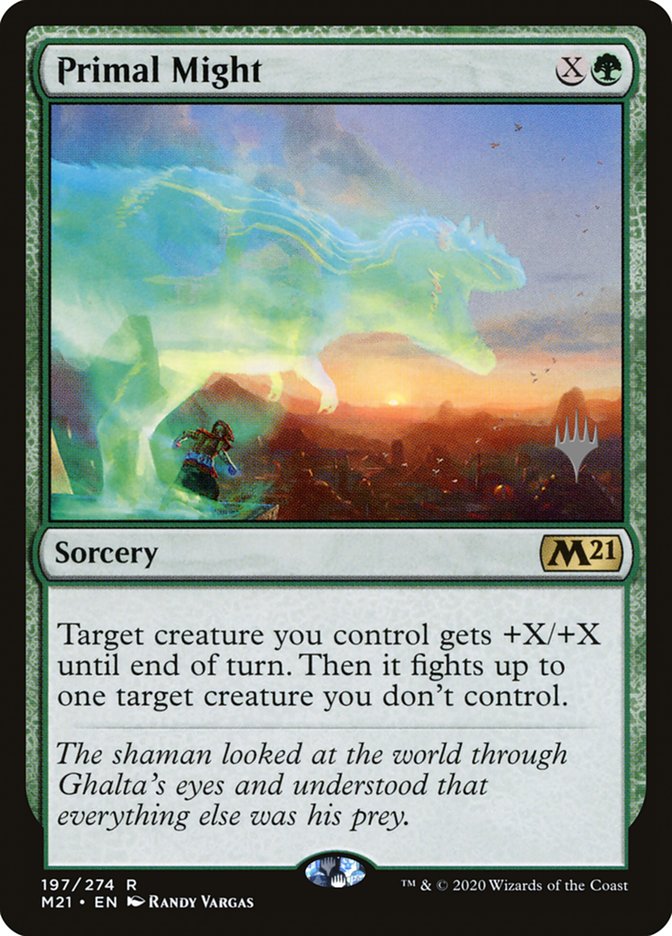 Primal Might (Promo Pack) [Core Set 2021 Promos] | Gamers Paradise