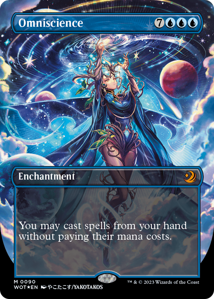 Omniscience (Anime Borderless) (Confetti Foil) [Wilds of Eldraine: Enchanting Tales] | Gamers Paradise
