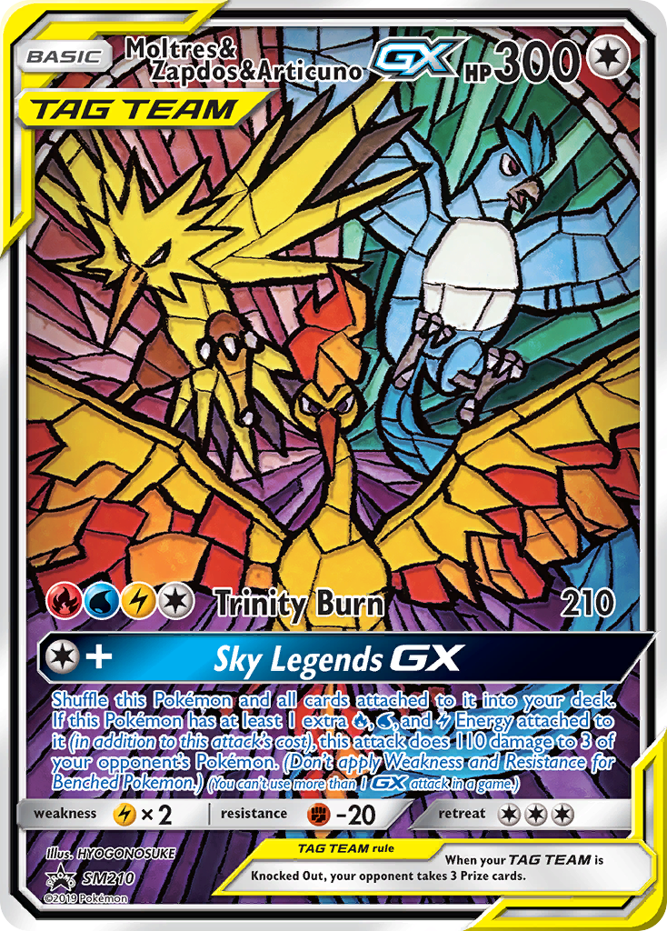 Moltres & Zapdos & Articuno GX (SM210) [Sun & Moon: Black Star Promos] | Gamers Paradise