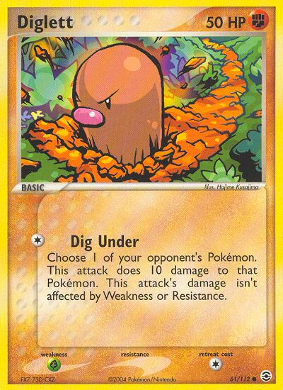 Diglett (61/112) [EX: FireRed & LeafGreen] | Gamers Paradise