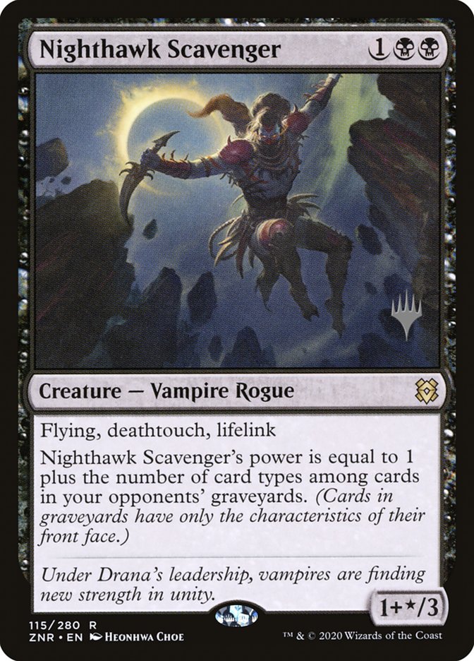 Nighthawk Scavenger (Promo Pack) [Zendikar Rising Promos] | Gamers Paradise