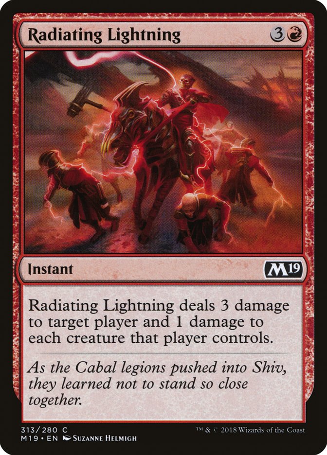 Radiating Lightning [Core Set 2019] | Gamers Paradise