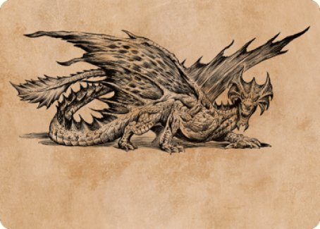 Ancient Brass Dragon Art Card (49) [Commander Legends: Battle for Baldur's Gate Art Series] | Gamers Paradise