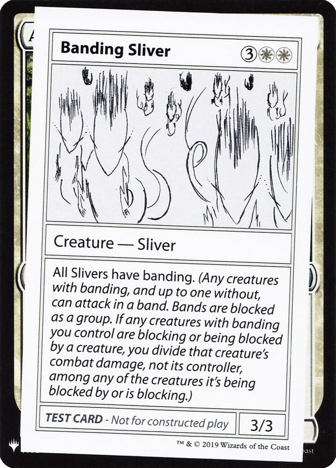 Banding Sliver [Mystery Booster Playtest Cards] | Gamers Paradise