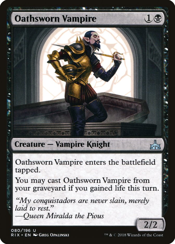 Oathsworn Vampire [Rivals of Ixalan] | Gamers Paradise