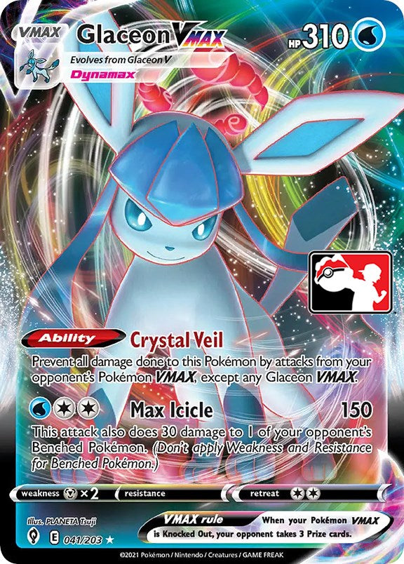 Glaceon VMAX (041/203) [Prize Pack Series One] | Gamers Paradise