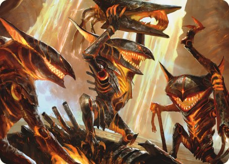 Gleeful Demolition Art Card [Phyrexia: All Will Be One Art Series] | Gamers Paradise