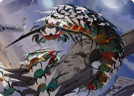 Atraxa's Skitterfang Art Card [Phyrexia: All Will Be One Art Series] | Gamers Paradise