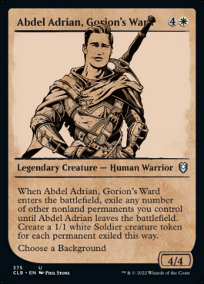 Abdel Adrian, Gorion's Ward (Showcase) [Commander Legends: Battle for Baldur's Gate] | Gamers Paradise