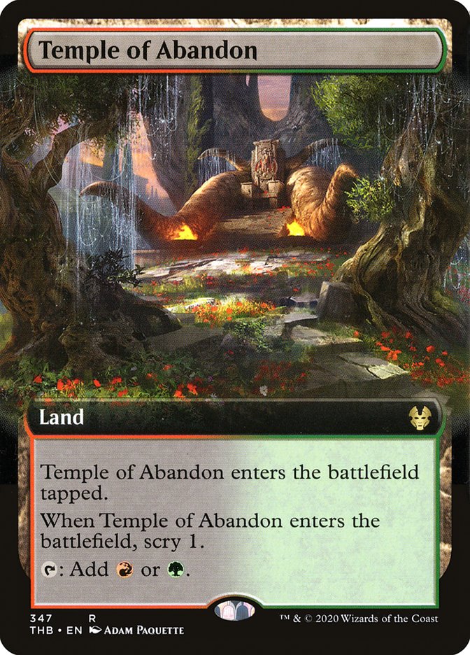 Temple of Abandon (Extended Art) [Theros Beyond Death] | Gamers Paradise