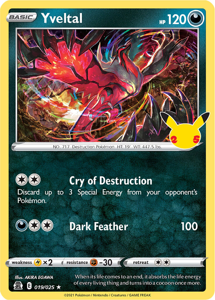 Yveltal (019/025) [Celebrations: 25th Anniversary] | Gamers Paradise