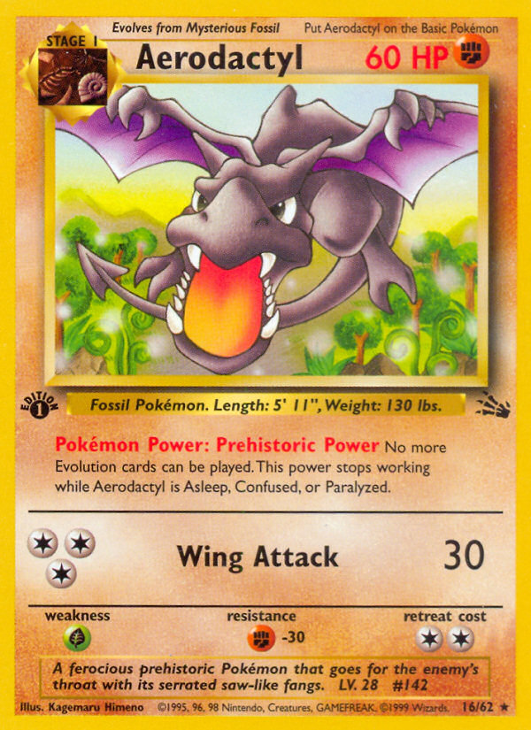 Aerodactyl (16/62) [Fossil 1st Edition] | Gamers Paradise