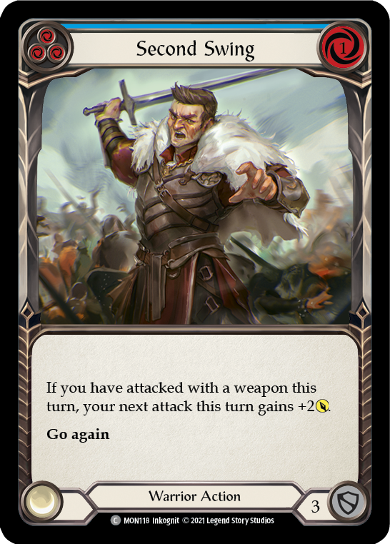 Second Swing (Blue) [MON118-RF] 1st Edition Rainbow Foil | Gamers Paradise