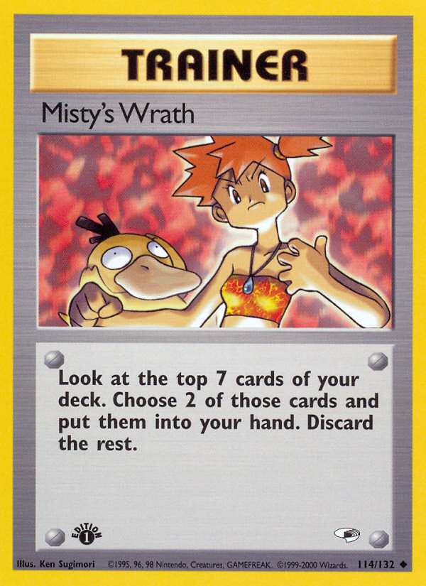 Misty's Wrath (114/132) [Gym Heroes 1st Edition] | Gamers Paradise