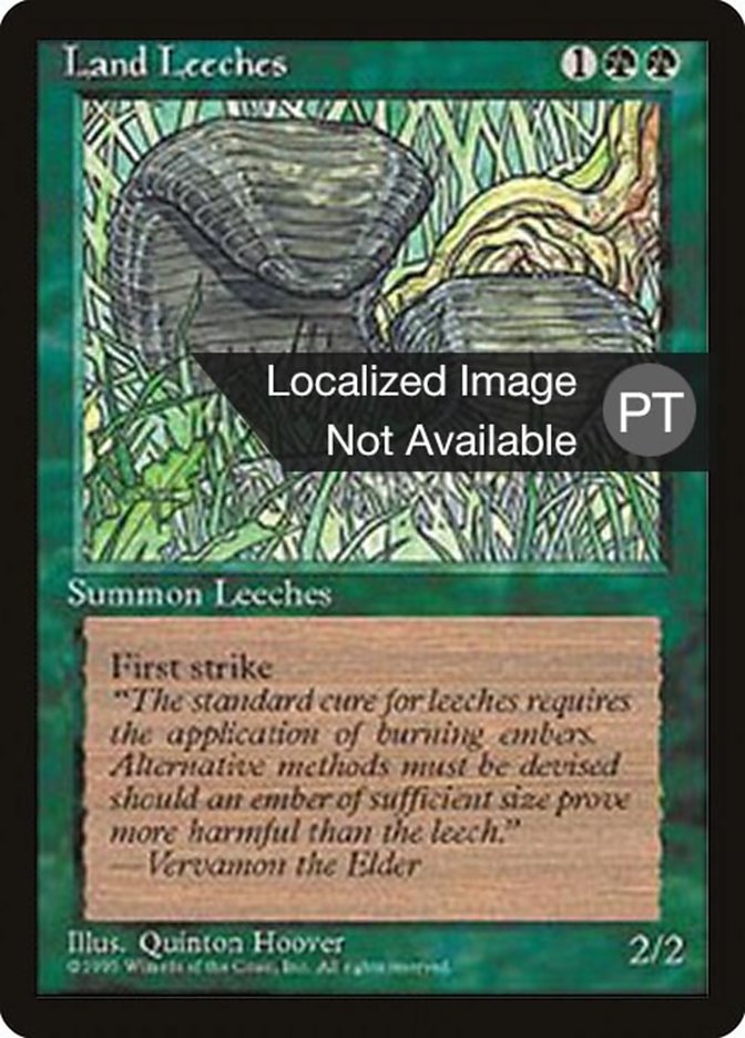 Land Leeches [Fourth Edition (Foreign Black Border)] | Gamers Paradise