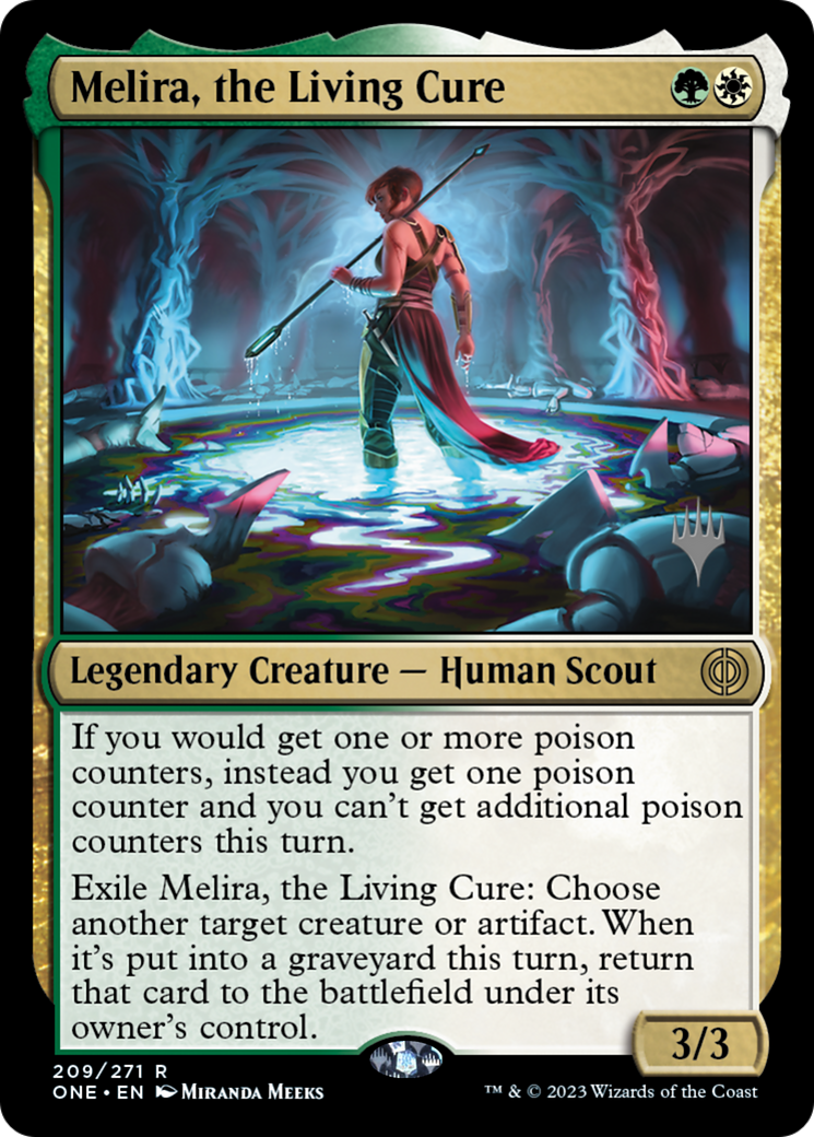 Melira, the Living Cure (Promo Pack) [Phyrexia: All Will Be One Promos] | Gamers Paradise