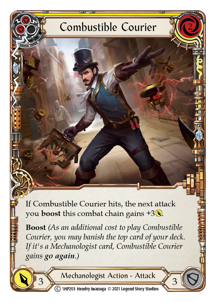 Combustible Courier (Yellow) [1HP203] | Gamers Paradise