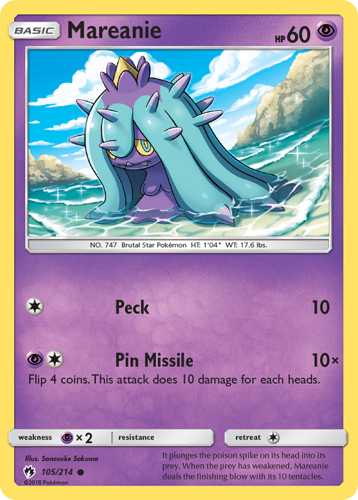 Mareanie (105/214) [Sun & Moon: Lost Thunder] | Gamers Paradise