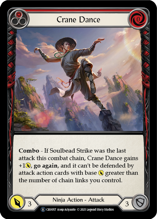 Crane Dance (Red) [U-CRU057-RF] Unlimited Rainbow Foil | Gamers Paradise