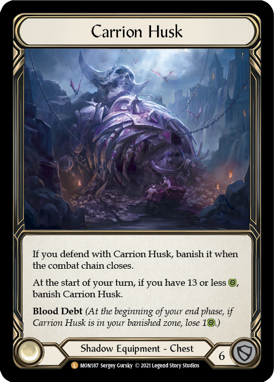 Carrion Husk [MON187-CF] 1st Edition Cold Foil | Gamers Paradise