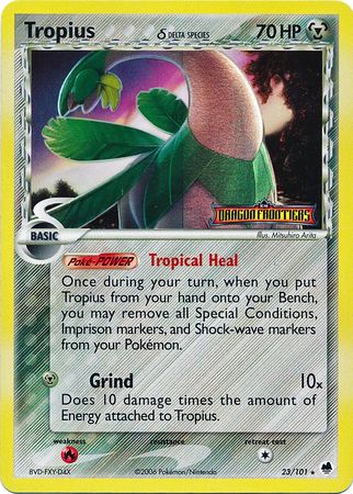 Tropius (23/101) (Delta Species) (Stamped) [EX: Dragon Frontiers] | Gamers Paradise