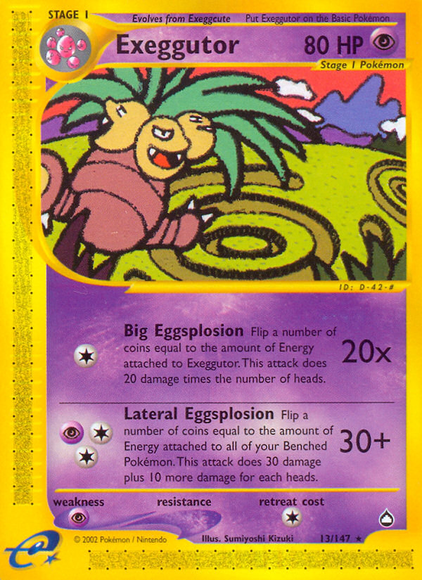 Exeggutor (13/147) [Aquapolis] | Gamers Paradise