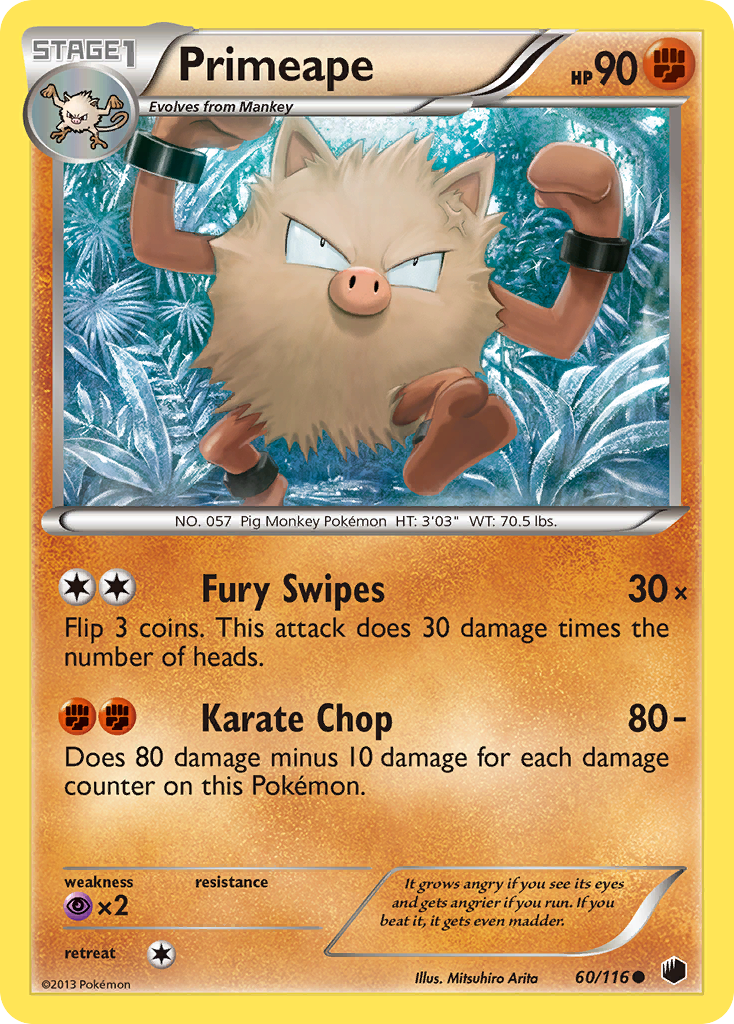 Primeape (60/116) [Black & White: Plasma Freeze] | Gamers Paradise