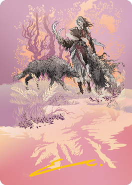Arlinn, the Pack's Hope 2 Art Card (Gold-Stamped Signature) [Innistrad: Midnight Hunt Art Series] | Gamers Paradise