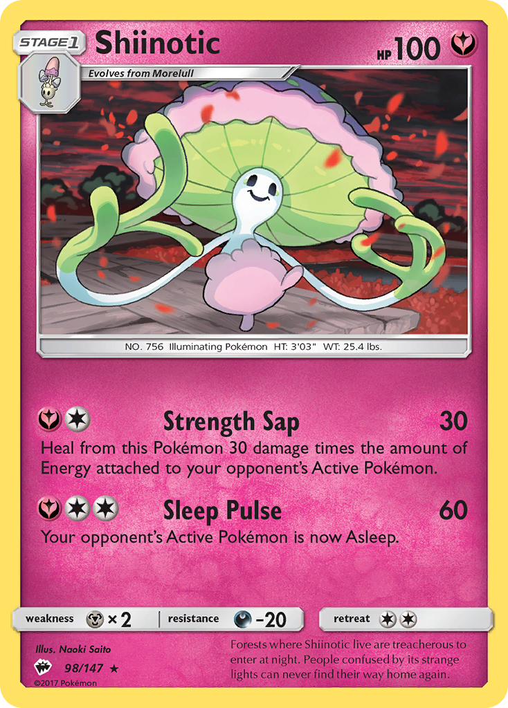 Shiinotic (98/147) [Sun & Moon: Burning Shadows] | Gamers Paradise