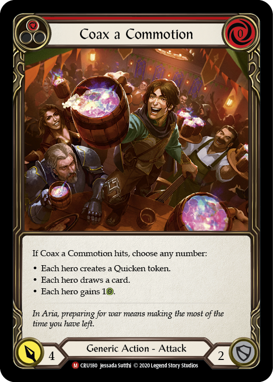 Coax a Commotion [CRU180] 1st Edition Rainbow Foil | Gamers Paradise