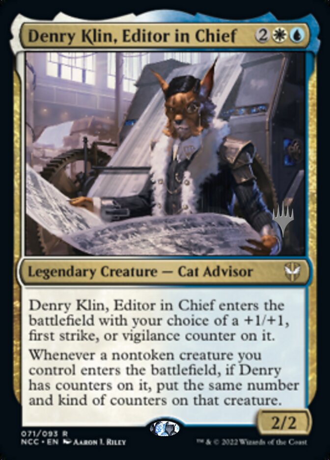 Denry Klin, Editor in Chief (Promo Pack) [Streets of New Capenna Commander Promos] | Gamers Paradise