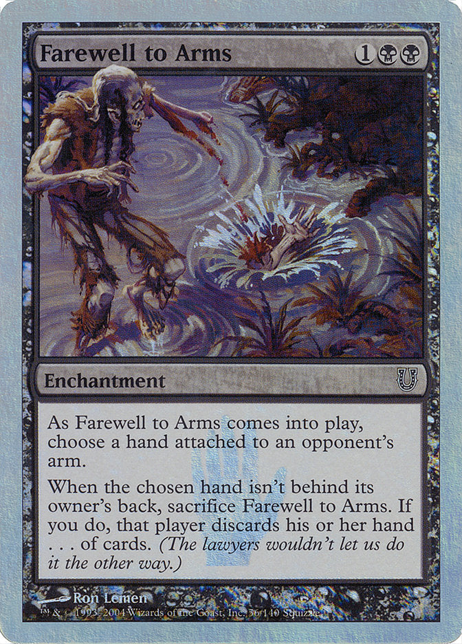 Farewell to Arms (Alternate Foil) [Unhinged] | Gamers Paradise