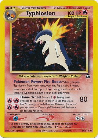 Typhlosion (18/111) [Neo Genesis Unlimited] | Gamers Paradise