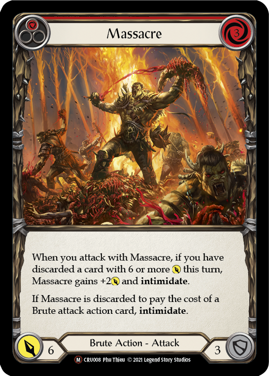 Massacre [U-CRU008-RF] Unlimited Rainbow Foil | Gamers Paradise