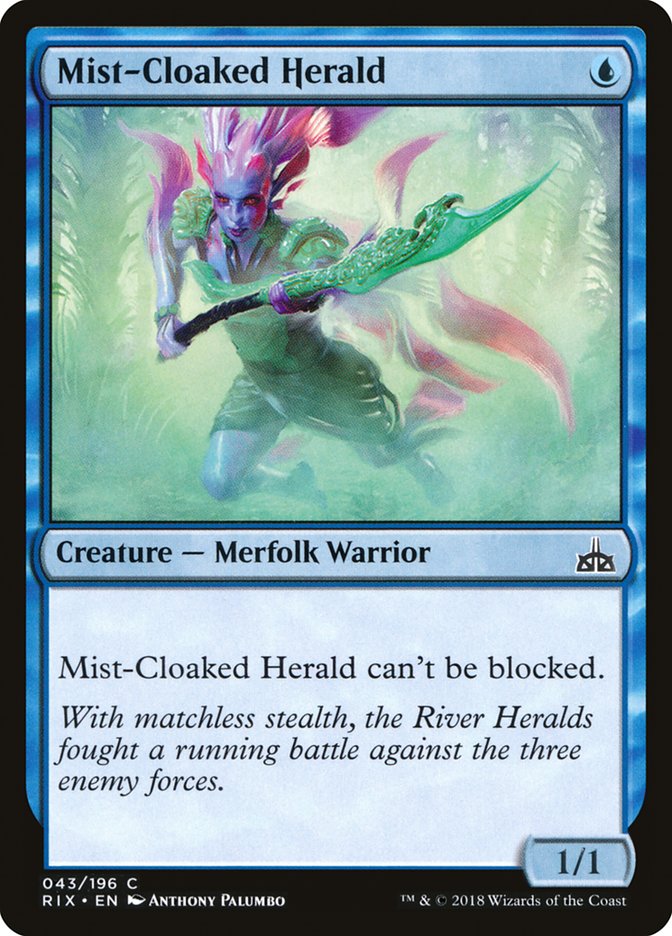 Mist-Cloaked Herald [Rivals of Ixalan] | Gamers Paradise