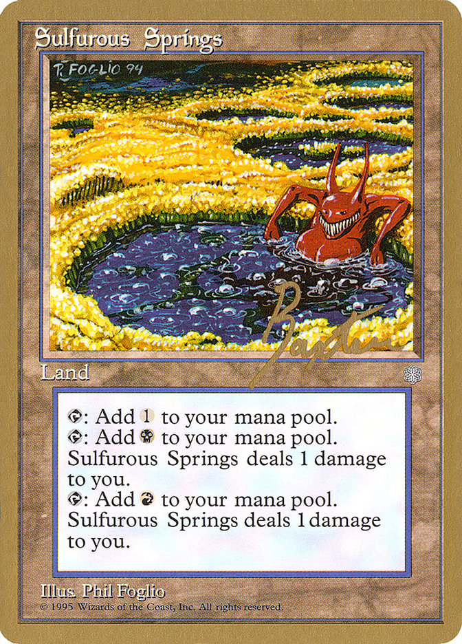 Sulfurous Springs (George Baxter) [Pro Tour Collector Set] | Gamers Paradise