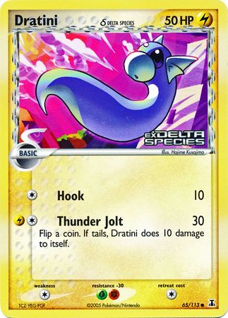 Dratini (65/113) (Delta Species) (Stamped) [EX: Delta Species] | Gamers Paradise