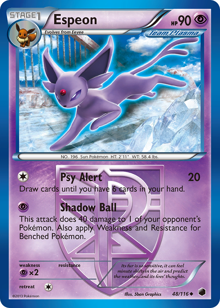 Espeon (48/116) [Black & White: Plasma Freeze] | Gamers Paradise