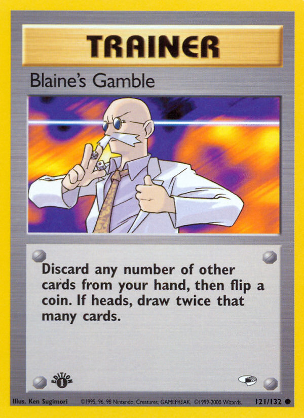 Blaine's Gamble (121/132) [Gym Heroes 1st Edition] | Gamers Paradise