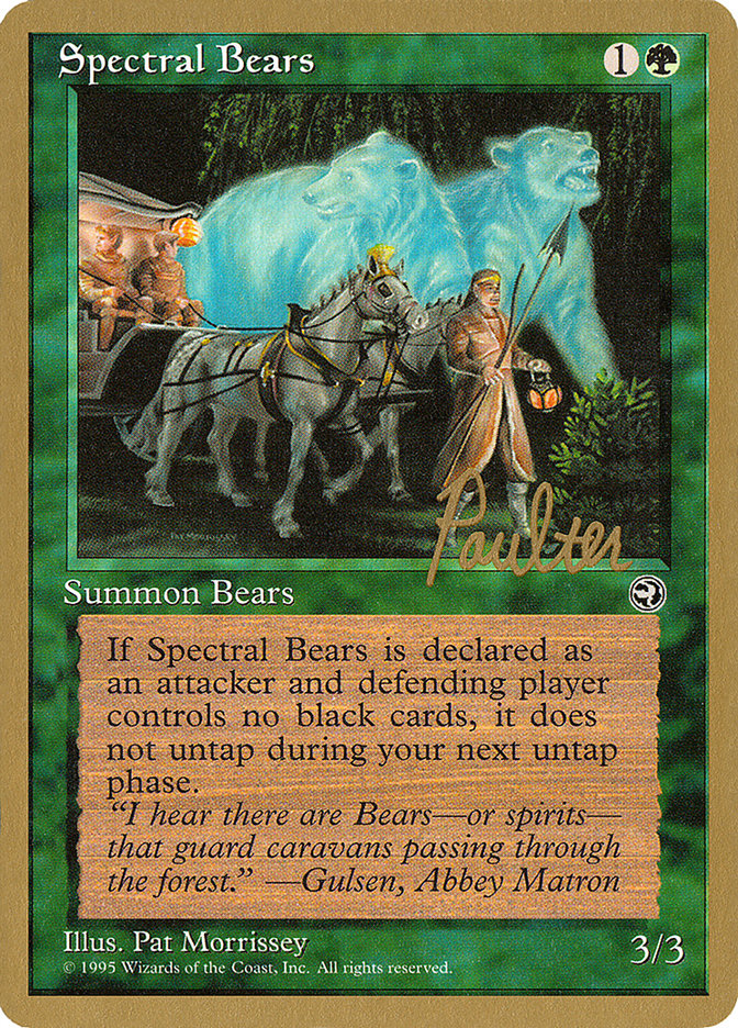 Spectral Bears (Preston Poulter) [Pro Tour Collector Set] | Gamers Paradise